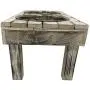 Huntley Pet Berjen Table Elevated Double Bowl Pet Feeder, White Wash Huntley Pet Berjen Table Elevated Double Bowl Pet Feeder, White Wash