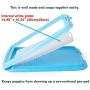 Petforu Dog Training Trays, Pet Toilet Training Pad Holder [Blue + White]