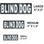 Doggie Stylz Set of 2 Reflective Blind Dog Removable Patches with Hook Backing for Working Dog Harnesses & Vests. Durable and Interchangeable - Comes in 3 Sizes Small, Medium and Large