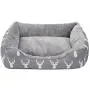 Hollypet Printed Flannel Rectangle Plush Dog Cat Bed Self-Warming Pet Bed, Gray Antlers Hollypet Printed Flannel Rectangle Plush Dog Cat Bed Self-Warming Pet Bed, Gray Antlers