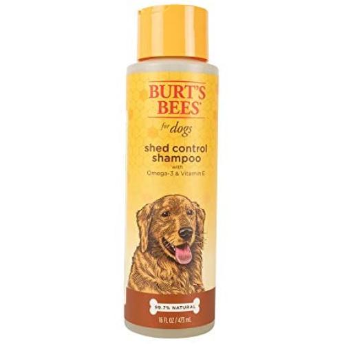 Burts Bees for Dogs Natural Shed Control Shampoo with Omega 3s and Vitamin E