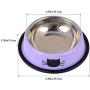 Legendog 2Pcs Cat Bowl Pet Bowl Stainless Steel Cat Food Water Bowl Non-Slip Rubber Base Small Pet Bowl Cat Feeding Bowls Set