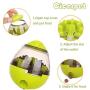 Pet (Dog and Pet) Toy Ball Tumbler Food Dispenser Improve IQ Fun Toy Leakage Hole can be Adjusted (Green)