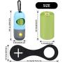 2 Pieces Dog Poop Pickup Bags Holder with LED Flashlight and 2 Rolls Dog Poop Pet Waste Bags Dog Waste Bags, 2 Pieces Dog Poop Waste Bag Holder Leash Waste Carrier, Dog Poop Waste Bag Holder Dispenser