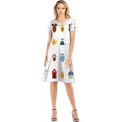 Children and Adults - Flat Design Style Set of Isolated Characters - Russia,Custom Lady Dress Elegant Casual Dresses Pe