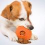 mypappydog Dog Chew Toys | Squeaky Ball Dog Toys | Treat Dispensing Dog Toys | Rubber Chew Toys for Dogs | Dog Treat Ball | Dog Toy Football | Rubber Dog Bone | Squeaky Dog Chew Toys | Orange/Green