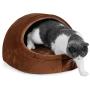 Hepeeng Cat Bed with Pillow for Indoor Cat/Pet Cave Bed for Small Dog/Puppy/Kitty Anti-Slip and Water-Resistant Bottom