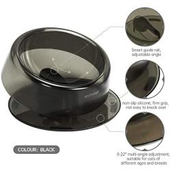 REDMINUT Cat Bowl,Cat Dog Food Bowl,Non Slip Cat Food Bowls,0-22°Adjustable Tilted Pet Feeding Bowls,Protect Pets Spine,Suit for Cats or Small Dogs,Dishwasher Safe,Food Grade Material
