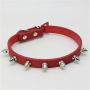 Pet Toys Great Cat Dog Rivet Collar Pet Accessory Collar, Size: M(Purple) (Color : Red)