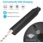 Dog Nail Grinder with LED Light,Cordless Cat Nail File Clipper with 2-Speed Noise-Free Rechargeable Pet Claw Grinder,Safe Quiet Painless Dog Nail Trimmer Dogs Cats-Low Power Consumption