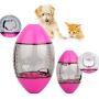 HyiFMY Pet Rugby Toy, S/L Interactive Rugby Ball Toy,Treat-Dispensing Ball,for Dogs Puppy& Cats