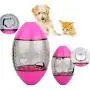HyiFMY Pet Rugby Toy, S/L Interactive Rugby Ball Toy,Treat-Dispensing Ball,for Dogs Puppy& Cats