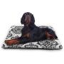 ACVACV Extra Large Dog Pet Bed Pad Orange Butterfly Cute Fleece Dog Bed Mattress for Large Dogs Cats Pig Non-Slip Waterproof Pet Mat Dog Pads for Cars, Dog Crate Kennel, Rectangle