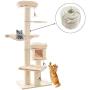 164ft Pet Sisal Twisted Rope for DIY Garden Bundling Decking Pet Scratching Post Cat Tree Toy 0.3inch Beige