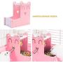 gutongyuan 2in1 Hamster Automatic Water Drinker Base Bottle Dispenser Feeder Hanging Small Animals Guinea Pig Squirrel Rabbit Drinking Head Pipe Fountain