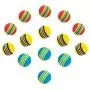 Chiwava 45 Pack 1.7 Foam Cat Toys Ball Rainbow Color Balls Kitten Activity Chase Quiet Play Mix Color