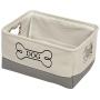Morezi Heavy Duty Puppy Stuff Baskets, Dog Toy bin Storage with Designed Metal Handle, pet Organizer - Perfect for organizing pet Toys, leashes, Bandana, Dry Food, and Bone