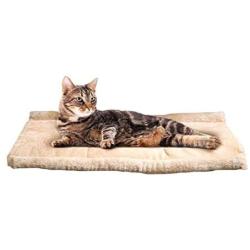 ZYT Plush Cat Mat, Waterproof-Lined Thermal Cat Blanket, Foldable Cave Cat Mattress