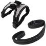 Newtensina 2pcs Bow Ties Bling Cute Dog Harness with Lead for Dog