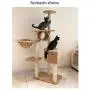Cat Trees Cat Climbing Frame Tower Comfortable Pet Activity Centre Scratching Post with Hammock Run-anmy0716 Cat Trees Cat Climbing Frame Tower Comfortable Pet Activity Centre Scratching Post with Hammock Run-anmy0716