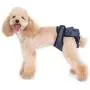 Alfie Pet - Maxine Diaper Dog Sanitary Pantie - Color: Denim, Size: XL