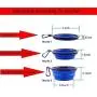 CLOVOCKA Collapsible Dog Bowl, Portable Dog Bowl, Travel Pet Bowl, Expandable for Cat Dog Water Bowls Food Feeding CLOVOCKA Collapsible Dog Bowl, Portable Dog Bowl, Travel Pet Bowl, Expandable for Cat Dog Water Bowls Food Feeding