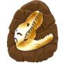 Jurassic World Fossil Vinyl Toys for Dogs with T-Rex, Triceratops Logo Bulk Order, 24 Pieces for Pet Shops | Squeaky Dog Toys Safe for All Dogs and Aggressive Chewers
