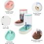N.Bin Automatic Cat Feeder Automatic Dog Water Dispenser 3.8L Double Bowl Design for Small and Big Pets