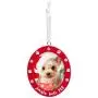 Pearhead Pet Jingle Bell Pup Photo Ornament, Red Pearhead Pet Jingle Bell Pup Photo Ornament, Red