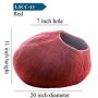 Le Sharma Felt Cat Cave Bed, Eco-Friendly Handmade 100% Natural Wool Cat Bed Cave, Makes Great Covered Cat House or Cozy Cat Hideaway, Wool Cat Caves for Indoor Cats and Kittens
