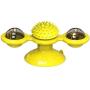 Rommisie Cat Toys Interactive Rotating for Indoor Windmill Pet Toys with Led Ball and Catnip Ball, Hair Brush Funny Kitten Toys Teeth Cleaning Massage Chew Kitty Gift with Suction Cup Base