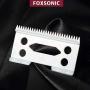 FOXSONIC 2pcs Replacement Ceramic Blades for Wahl Senior cordless Clipper 2 Hole Clipper ceramic Blade cutter,ceramic clipper replacement blades (WHITE)