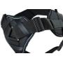 Dean & Tyler Black with Reflective Trim Fun Dog Harness with Padded Chest Piece, Guard Dog, Small, Fits Girth Size 22-Inch to 27-Inch