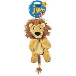 JW Pet Company Crackle Heads Leroy Lion Dog Toy