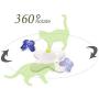 All for Paws Interactive Flutter Bug Cat Butterfly Toy with Two Replacements Flashing Butterflies Toys