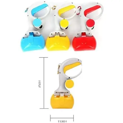 2 in 1 Pet Pooper Scooper with Poop Bags Pet Waste Scooper Long Handle