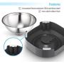 Elevated Cat Bowl, Cat and Small Dog Food Bowl Stand, 15° Tilted Raised Cat Food and Water Bowls, Stainless Steel Cat Food Bowls, Non Slip No Spill, Healthy Eating Posture and Ergonomics for Pets