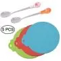 SENHAI 3 Pcs Silicone Pet Can Covers & 2 Pcs Pet Spoons, Canned Food Lid and Spoon for Dog and Cat, One Meet Three Sizes - Red Green, Light Blue SENHAI 3 Pcs Silicone Pet Can Covers & 2 Pcs Pet Spoons, Canned Food Lid and Spoon for Dog and Cat, One Meet Three Sizes - Red Green, Light Blue
