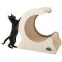Cat Scratching Post- Wood and Cardboard Incline Vertical Scratcher Station for Kittens and Large Cats, Furniture Scratch Deterrent by PETMAKER