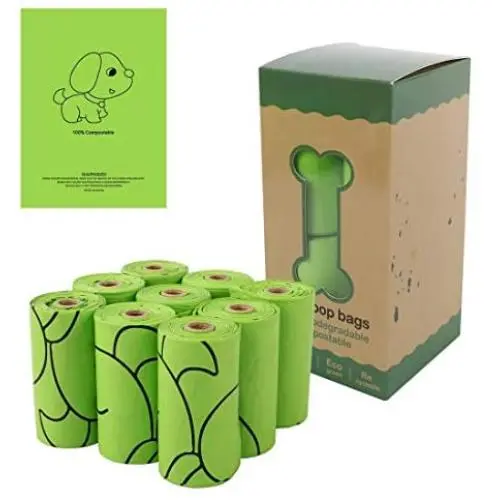 Compostable dog waste bags,biodegradable dog poop bags,Leak Proof,cat Litter Bags Portable Disposable pet Picking Bag Toilet Bag Full Degradation Thickened cat Excrement Garbage Bag Dog Litter Bag