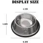 Rapsrk Stainless Steel Dog Cat Bowls for Small/Medium/Large Dogs,Cat Kitten Rabbit Dish with Rubber Base , Pets Feeder Bowl and Water Bowl Perfect Choice (4Pack) Rapsrk Stainless Steel Dog Cat Bowls for Small/Medium/Large Dogs,Cat Kitten Rabbit Dish with Rubber Base , Pets Feeder Bowl and Water Bowl Perfect Choice (4Pack)