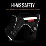 Tactical Dog Harness and Collar Set, No Pulling Adjustable Pet Harness Reflective K9 Training Vest Military Service Dog Harness Easy Control for Medium Large Dogs(Black,M)