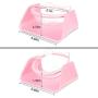 SWEETPET Raised Cat Bowl, Cat Food Water Bowl 15 Degrees Tilted Adjustable Anti-Overturn Pet Feeder Dishes for Small Cat and Dogs