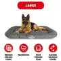 The Dog’s Bed, Premium Waterproof Dog Bed, M to XXL Durable Quality Grey Oxford Fabric, YKK Zippers, Washable Reversible Cover, Dog Beds for Home Car Crate & Outside, Puppy & All Pet Comfort The Dog’s Bed, Premium Waterproof Dog Bed, M to XXL Durable Quality Grey Oxford Fabric, YKK Zippers, Washable Reversible Cover, Dog Beds for Home Car Crate & Outside, Puppy & All Pet Comfort