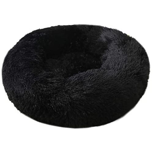 Blusea Donut Cuddler Pet Bed, Self Warming Cat Bed, Ultra-Soft Dog Calming Cushion Kennels, Washable Round Plush Sofa Bed for Cats Dogs Kittens Puppies Indoor, Diameter 15.7- 39.4