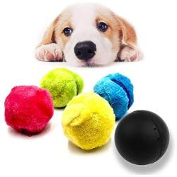 Magic Roller Ball Toy Automatic Roller Ball with 1 Rolling Ball and 4 Color Ball Cover for Dog Cat Pet Toy