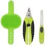 N/A Pet Grooming Set for Dogs & Cats ¨C Includes Massage Brush Bath Comb, Nail Clippers, and Nail File, Green 3-in-1 Pet Care Set N/A Pet Grooming Set for Dogs & Cats ¨C Includes Massage Brush Bath Comb, Nail Clippers, and Nail File, Green 3-in-1 Pet Care Set