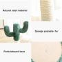 Poils bebe Cactus Scratching Post, Small cat Tree and Tower Scratcher for Indoor Cats Furniture with Natural sisal Rope Made for Kitten and Small cat