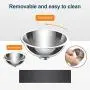 EZMioo Elevated Cat Bowls with 2 Stainless Steel Bowls, 15° Tilted Raised Cat Food and Water Bowls, Stress Free Food Grade Material, Nonslip No Spill Pet Feeding Bowls for Cat and Small Dogs