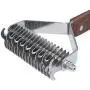 Upgrade Pet Grooming Rake - 2 Sided Grooming Undercoat Rake Stripper Tool for Dogs, Cats, Rabbits - Safe Dematting Comb for Easy Mats & Tangles Removing - No More Nasty Shedding and Flying Hair. Upgrade Pet Grooming Rake - 2 Sided Grooming Undercoat Rake Stripper Tool for Dogs, Cats, Rabbits - Safe Dematting Comb for Easy Mats & Tangles Removing - No More Nasty Shedding and Flying Hair.